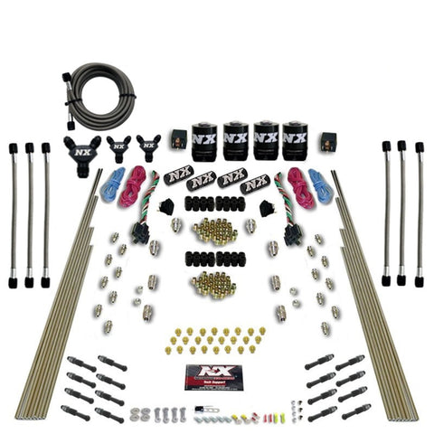 Nitrous Express 8 Cyl Dry Direct Port Dual Stage 4 Solenoids Nitrous Kit (200-600HP) w/o Bottle - 93106-00