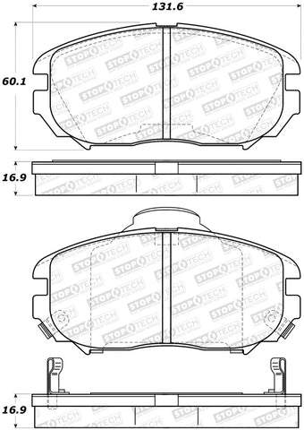 StopTech Street Brake Pads - 308.11250