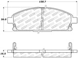 StopTech Sport Brake Pads w/Shims and Hardware - Rear - 309.06910