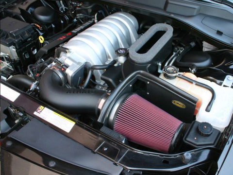 Airaid 06-10 Dodge Charger / 08 Magnum SRT8 6.1L Hemi CAD Intake System w/ Tube (Dry / Red Media) - 351-193