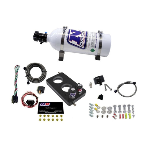 Nitrous Express 05-10 Ford Mustang 4.6L 3 Valve Nitrous Plate Kit (50-150HP) w/5lb Bottle - 20947-05