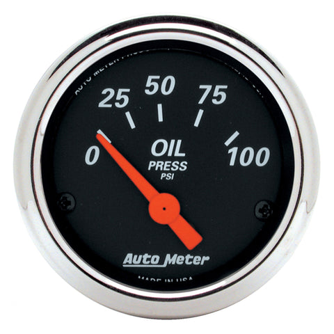 Autometer Designer Black 2 1/16in 100 PSI Electronic Oil Pressure Gauge - 1426