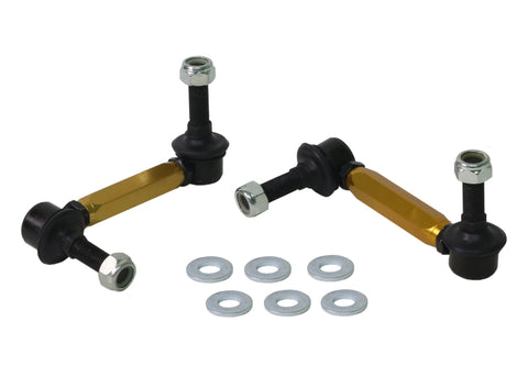 Whiteline 06-09 Toyota FJ Cruiser GSJ10 / 09+ GSJ15 Front Adjustable Heavy Duty Sway Bar Link Kit - KLC220