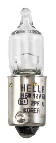 Hella Bulb H6W 12V 6W BAX9s T2.75 - H6W