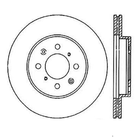 StopTech Power Slot 90-01 Integra (exc. Type R) /90-05 Civic EX/94-95 Civic SI wABS/99-03 Civic SI/ - 126.40021SL