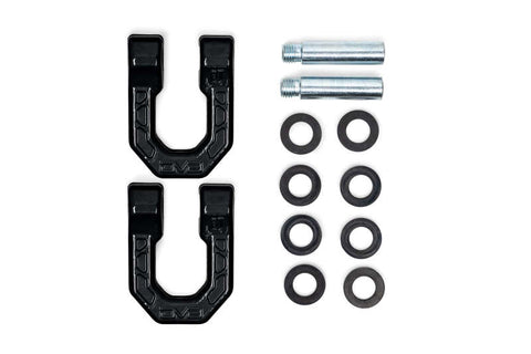 DV8 Offroad Elite Series D-Ring Shackles - Pair (Black) - UNSK-01BL