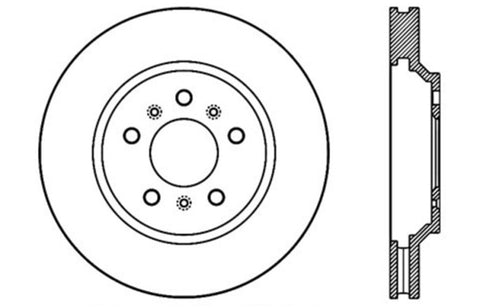 StopTech Drilled Sport Brake Rotor - 128.62098L