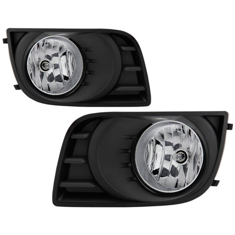 Spyder Toyota Sequoia 08-16 OEM Style Fog Lights w/OEM Fit Switch - Fog Bulbs-4145(Included) - Clear - 5087133