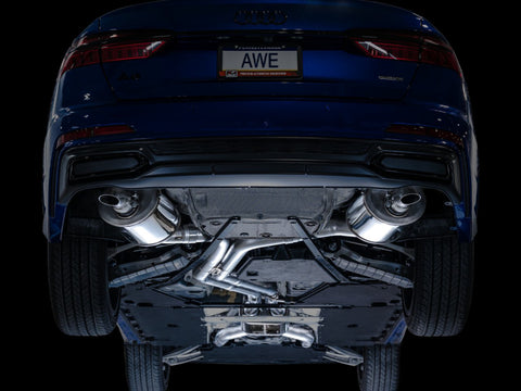 AWE Audi 2019-2023 C8 A6/A7 3.0T Touring Edition Cat-back Exhaust- Turn Downs - 3015-31003