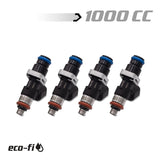 BLOX Racing Eco-Fi Street Injectors 1000cc/min w/1/2in Adapter Honda K Series (Set of 4) - BXEF-04914.14.K-1000-4