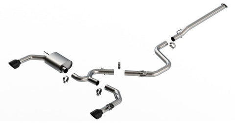 Borla 22-23 Hyundai Elantra N 2.0L 4 CYL. Turbo AT/MT ATAK Catback Exhaust Black Chrome - 140925BC