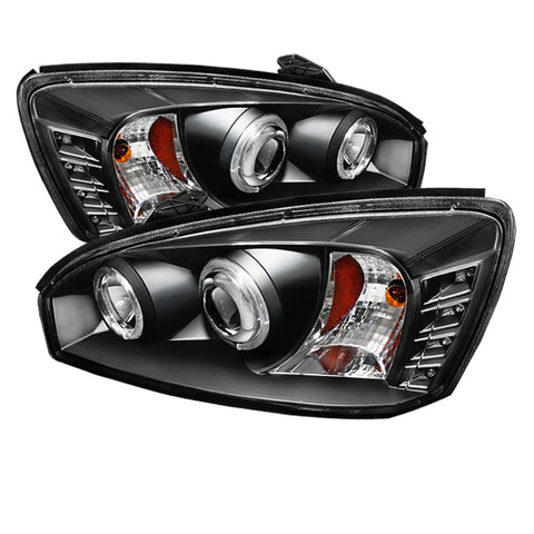 Spyder Chevy Malibu 04-07 Projector Headlights LED Halo LED Black High H1 Low H1 PRO-YD-CM04-HL-BK - 5042675