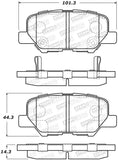 StopTech Street Brake Pads - Front - 308.16791