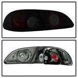 Spyder Toyota Corolla 98-02 Euro Tail Lights Black Smoke ALT-YD-TC98-BSM - 5084323