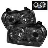 Spyder Chrysler 300 05-08 Projector Headlights LED Halo LED Smke (Not Included) PRO-YD-C305-HL-SM - 5009203