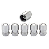 McGard Wheel Lock Nut Set - 5pk. (Cone Seat) M12X1.5 / 13/16 Hex / 1.28in. Length - Chrome - 24557