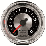 Autometer American Muscle 52mm Full Sweep Electric 30 In Hg.-Vac/15PSI Boost Vacuum Gauge - 1258