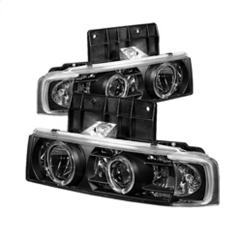 Spyder Chevy Astro 95-05/GMC Safari 95-05 Projector Headlights LED Halo Black PRO-YD-CA95-HL-BK - 5009210