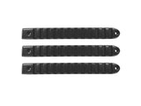 DV8 Offroad 2007-2018 Jeep JK Black Rail Style Door Handle Inserts - Set Of 3 - D-JP-190028-BK-3