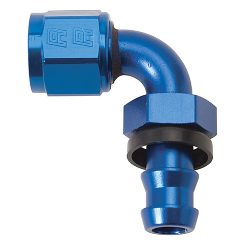 Russell Performance -10 AN Twist-Lok 90 Degree Hose End (Blue) - 624180