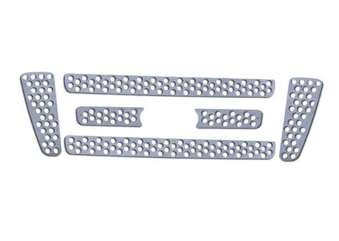 Putco 04-08 Ford F-150 (Bar Grille) w/ Logo CutOut (6-pcs / Does not Cover Bumper) Punch SS Grilles - 84141