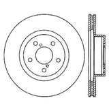 StopTech Power Slot 06-08 Subaru Legacy / 13 Scion FR-S / 13 Subaru BRZ Front Right Slotted Rotor - 126.47021SR