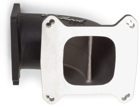 Edelbrock High Flow Intake Elbow 95mm Throttle Body to Square-Bore Flange Black Finish - 38493