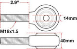 SPC Performance XAXIS Rod End Ball Joint - 15786