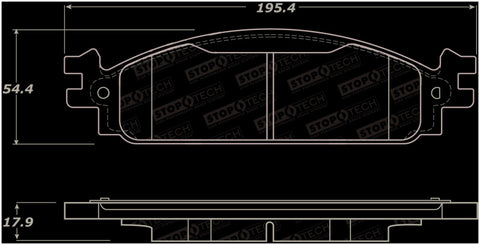 StopTech Street Brake Pads - Front - 308.13760