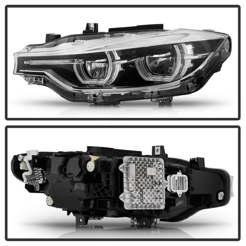 Spyder BMW F30 3 Series 4Dr LED Projector Headlights Chrome PRO-JH-BF3012H-4D-LED-C - 9948534