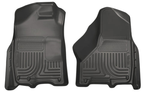 Husky Liners 09-10 Dodge Ram 1500/2500/3500 WeatherBeater Front Row Black Floor Liners - 18001