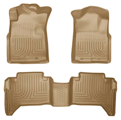 Husky Liners 05-13 Toyota Tacoma WeatherBeater Combo Tan Floor Liners - 98953