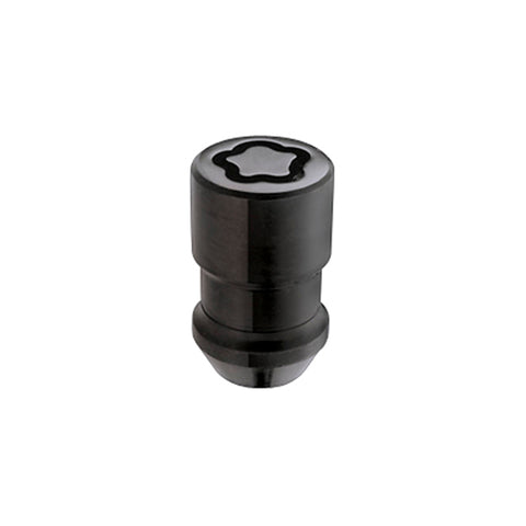 McGard Wheel Lock Nut Set - 5pk. (Cone Seat) 1/2-20 / 3/4 &13/16 Dual Hex / 1.46in. Length - Black - 24548