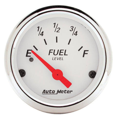 Autometer Arctic White 3-3/8in Electric Speedometer with 2-1/16in Volt/Water/Oil/Fuel - 1350