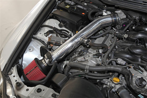 Spectre 06-12 Lexus IS250/IS350 V6-2.5/3.5L F/I Air Intake Kit - Polished w/Red Filter - 10190