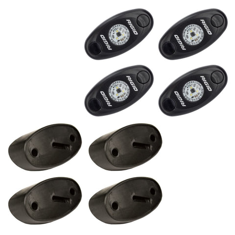 Rigid Industries Rock Light Kit- Amber (4 lights) - 400243