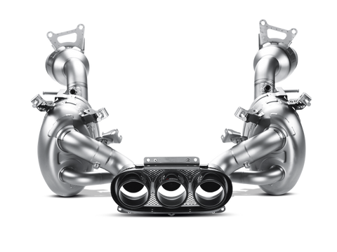 Akrapovic 10-15 Ferrari 458 Italia/458 Spyder Slip-On Line (Titanium) w/ Carbon Tips - MTP-FE458H