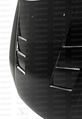 Seibon 99-00 Honda Civic (EM1/EJ6/7/8/EK9) TS-Style Carbon Fiber Hood - HD9900HDCV-TS