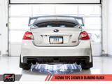 AWE Tuning Subaru STI VA / WRX GV / STI GV Sedan Touring Edition Exhaust - Diamond Black Tip (102mm) - 3015-43108