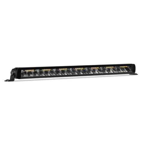 Go Rhino Xplor Blackout Combo Series Sgl Row LED Light Bar w/Amber (Side/Track Mount) 20.5in. - Blk - 751052012CSS