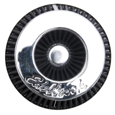 Edelbrock Air Filter Pro-Flo Series Conical 10In Tall Black/Chrome - 43690