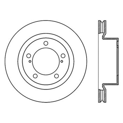 StopTech Slotted Sport Brake Rotor - 126.44162SL