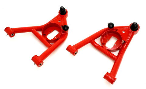 BMR 64-72 A-Body Non-Adj. Lower A-Arms (Polyurethane) - Red - AA016R