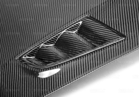 Seibon 06-07 Honda Civic 4 Door MGII-Style Carbon Fiber Hood - HD0607HDCV4D-MGII