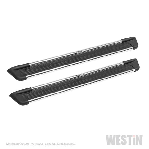 Westin Sure-Grip Aluminum Running Boards 85 in - Brushed Aluminum - 27-6150