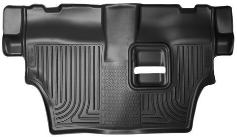 Husky Liners 11-22 Dodge Durango WeatherBeater 2nd Row Bench w/3rd Row Seat Black Floor Liners - 19051