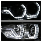 Spyder 12-14 BMW F30 3 Series 4DR Projector Headlights - LED DRL - Chrome (PRO-YD-BMWF3012-DRL-C) - 5084354