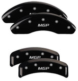 MGP 4 Caliper Covers Engraved Front & Rear MGP Black Finish Silver Characters 1992 BMW 318is - 22238SMGPBK