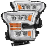 AlphaRex 11-16 Ford F-350 SD NOVA LED Proj Headlights Plank Style Chrm w/Activ Light/Seq Signal - 880148