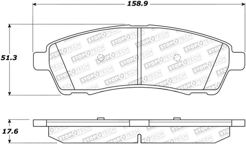 StopTech Street Brake Pads - 308.07570